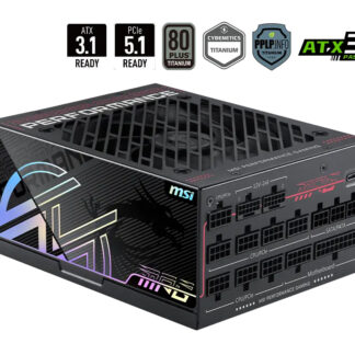 ATX 1300W - 80+ Titanium - MPG AI1300TS PCIE5 Noir