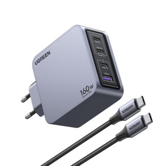 Chargeur secteur 160W 4 ports + Câble USB-C - 1,5m