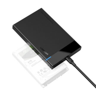 USB-C vers USB-A/2.5"SATA/10T/HDD/0.50m/Noir