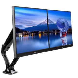 DS3002C-B1 Bras pneumatique deux moniteurs 27" max