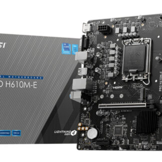 PRO H610M-E - H610/LGA1700/DDR5/mATX