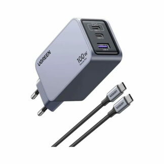Chargeur secteur 100W 3 ports + Câble USB-C - 1,5m